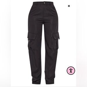 Pretty little thing black cargo pants. Size 12 NWT